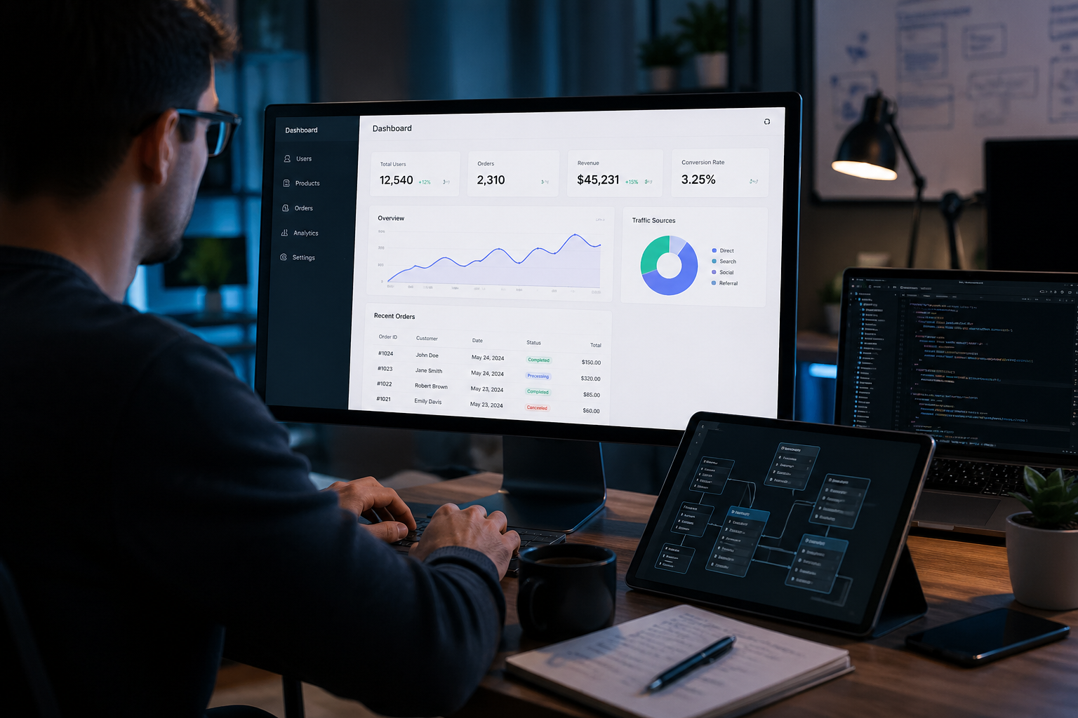 Fonctionnalités backend et gestion admin